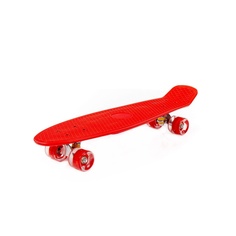 Скейтборд Полесье красный с красными колесами, 66 см
