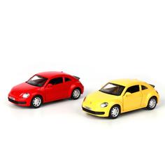 Машинка Технопарк металлическая инерционная volkswagen the beetle, открыв, двери