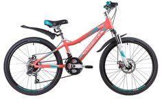 Велосипед NOVATRACK Novara 24" Disc (2019) 13 / коралловый 13 ростовка