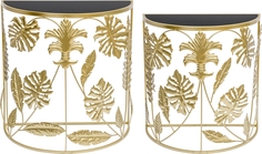 Консоли Листья; набор 2 предмета 54-168/167 Glasar ГЛАСАР