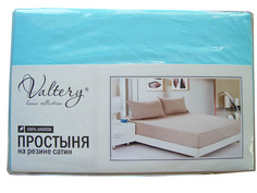 Простынь на резинке сатин Valtery PRC-R-14 160х200 Acelya