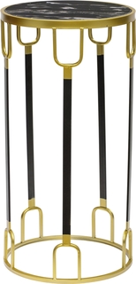 Подставка интерьерная с черным мрамором Glasar 54-138 ГЛАСАР