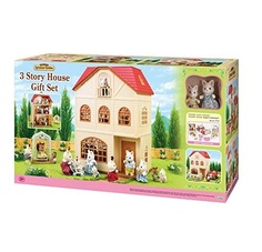 Игровой набор Sylvanian Families Трехэтажный дом с аксессуарами и фигурками 2737