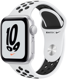 Смарт-часы Apple Watch Nike SE GPS; 40mm Silver with Pure Platinum/Black Nike Sport Band