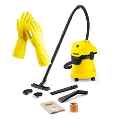 Пылесос KARCHER WD 3 Car Vac +перчатки