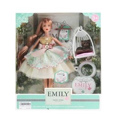 Кукла ABtoys Emily Мятная серия с подвесными качелями и аксессуарами 30см WJ-12661 Jiangsu Holly Everlasting Inc.