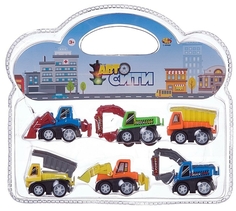 Машинка инерционная Abtoys АвтоСити Строительная техника, 6 машинок C-00468