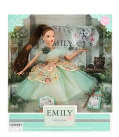Кукла ABtoys Emily Мятная серия с серым котенком и аксессуарами 30см WJ-12658 Jiangsu Holly Everlasting Inc.