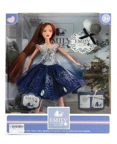 Кукла ABtoys Emily Синяя серия с серым котенком и аксессуарами, 30см WJ-12665 Jiangsu Holly Everlasting Inc.