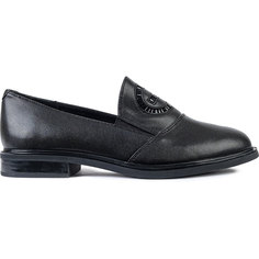 Лоферы женские Юничел 5F7561 черные 41 RU