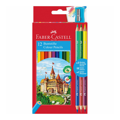 Карандаши цветные Faber-Castell 18 шт + точилка