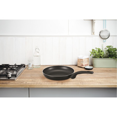 Brabantia Сковорода антипригарная 28 см HEAT MATT BLACK