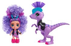 Игровой набор Mattel Cave Club Пещерные малыши Кукла с динозавром GXP22