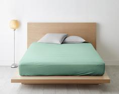 Ночь Нежна Простыня на резинке Мята (поплин) (200х200)