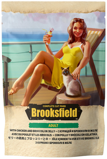 Влажный корм для кошек BROOKSFIELD Adult , курица, 1шт, 85г