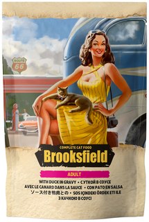 Влажный корм для кошек BROOKSFIELD Adult , утка, 1шт, 85г