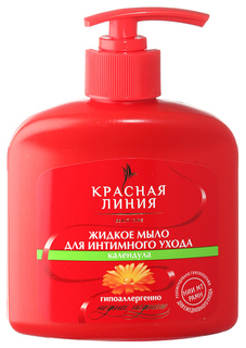 Жидкое мыло для интимного ухода Красная Линия Календула 250 мл Русская косметика