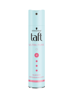 Лак для укладки волос Taft Ultra Pure сверхсильная фиксация 4, 225 мл
