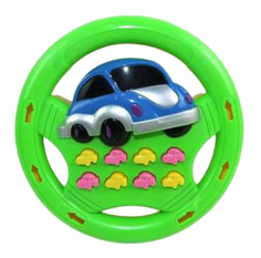 Интерактивная развивающая игрушка Shantou Gepai "Руль детский" зеленый No Brand