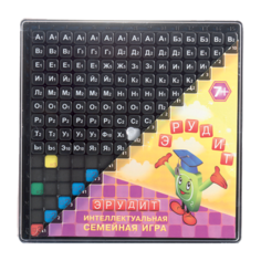 Семейная настольная игра Биплант Эрудит черные фишки 10011