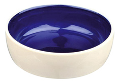 Одинарная миска для кошек TRIXIE, керамика, синий, 0.25 л