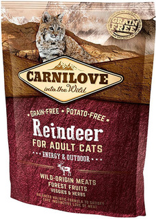 Сухой корм для кошек Carnilove Energy & Outdoor, для активных уличных, оленина, 0,4кг