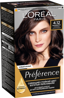 Краска для волос LOreal Paris Preference оттенок 4,12 Монмартр
