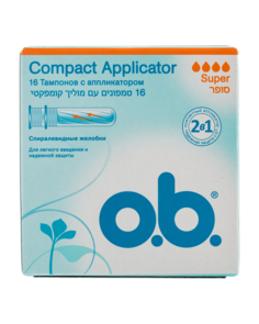 Тампоны o.b. Compact Applicator супер 16шт