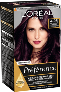 Краска для волос LOreal Paris Preference 4.26 Благородный Сливовый