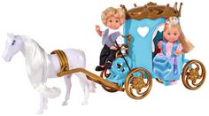 Кукла Simba Еви и Тимми в карете, 12 см