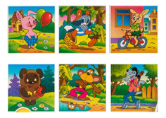 Детские кубики STEP Puzzle Любимые мультфильмы