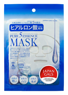 Маска для лица Japan Gals с гиалуроновой кислотой Pure 5 Essential