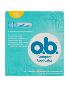 Тампоны o.b. Compact Applicator нормал 16шт