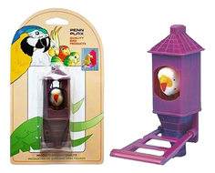 Игрушка для птиц Penn-Plax птичка в домике, пластик, 6.5x11см