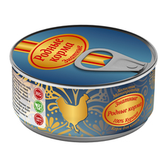 Консервы для кошек Родные корма Знатные, курица, 100г