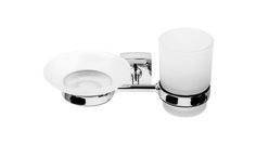 "KVADRO" Мыльница+подстаканник FX-61306+08 Fixsen