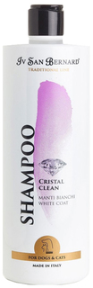 Шампунь для кошек и собак ISB Traditional Line Cristal Clean для устранения желтизны 500мл Iv San Bernard