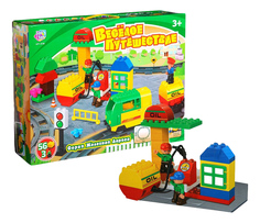 Конструктор Железная дорога. Веселое путешествие Play Smart Б39912 56 дет. Playsmart