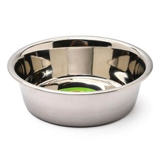 Одинарная миска для кошек и собак Ankur, металл, серебристый, 0.25 л