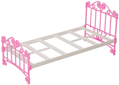 Кроватка для кукол Огонек розовая без постельных принадлежностей С-1426 ОГОНЕК.