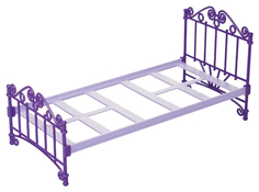 Кроватка для кукол Огонек фиолетовая без постельных принадлежностей ОГОНЕК.