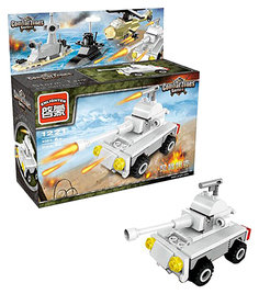 Конструктор пластиковый Brick combat zones танк 53 детали 1221