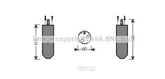 Осушитель кондиционера Ava для Renault Megane 1 ba0/1 1.6 lpg/1.9 dti ba1u 95-03 RTD364
