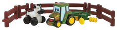 Игровой набор Tomy Приключения трактора Джонни и коровы на ферме