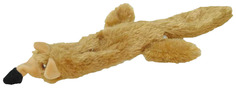 Мягкая игрушка для собак HOMEPET Лиса, коричневый, длина 35 см