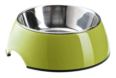 Одинарная миска для кошек Super Design, металл, зеленый, 0.16 л