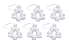 Набор елочных игрушек Snowmen Елка Е50650 6 см 6 шт.
