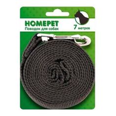 Поводок для собак HOMEPET нейлоновый 7м с карабином 25мм