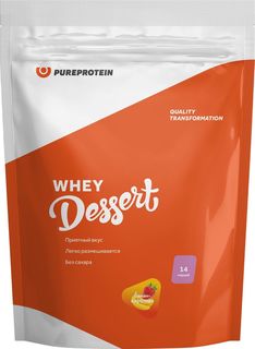 Протеин PureProtein Whey Dessert, 420 г, банан-клубника