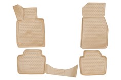 Коврики 3D в салон BMW 3 F30, 2012-> 4 шт. (полиуретан, бежевые) Element